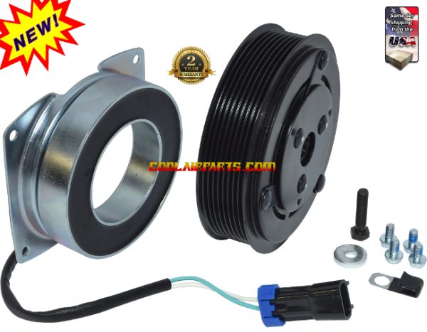 Volvo Peterbilt Freightliner HD Trucks York A/C AC 8 Grooves Compressor Clutch Assembly 12 volt 85100996 2425247 BSM303123 IMXA3294